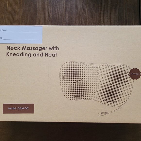 Shiatsu Back Neck and Shoulder Massager with Heat, 3D Kneading Deep Tissue Elect - Picture 2 of 3